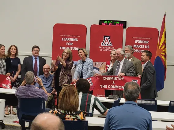 Photo taken during the Chemistry and the Commons open house