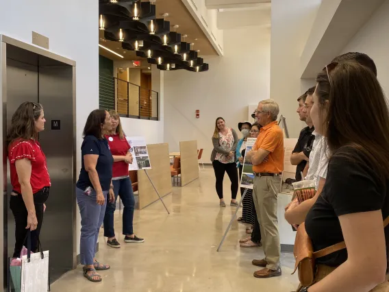 Photo taken during the Chemistry and the Commons open house