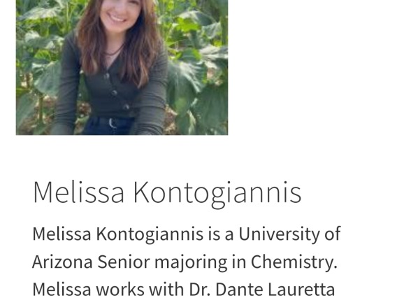 CBC Student Melissa Kontogiannis' bio