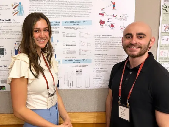 Vanessa Addison and Lucas Marmorale (PhD Candidate, Buchan Lab)