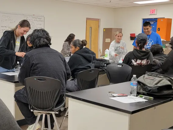 CBC graduate students at Baboquivari High School