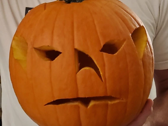 Pumpkin scary face