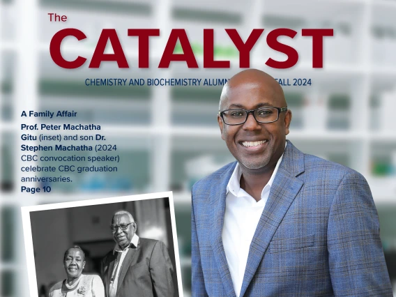 Catalyst Magazine Fall 2024 Cover Photo Dr. Stephen Machatha