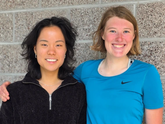 Photo of CBC Students Ika Lin and Anna Campbell