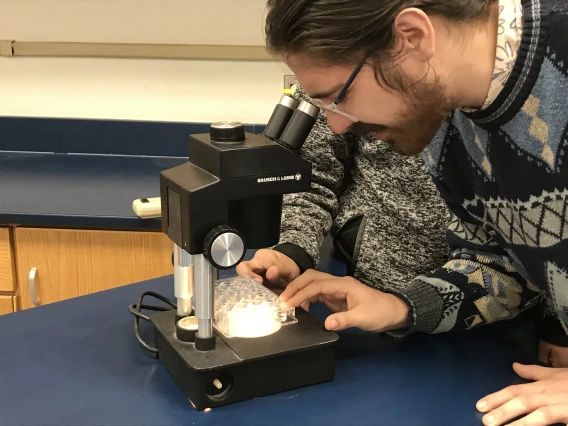 CBC undergraduate Sam Ellis at University High School