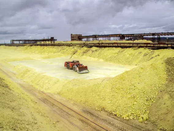 Mounds of Yellow Sulfur