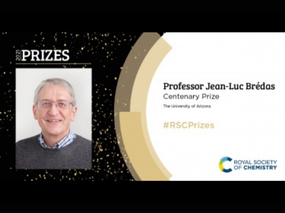 Jean-Luc Bredas Receives 2021 Centenary Prize