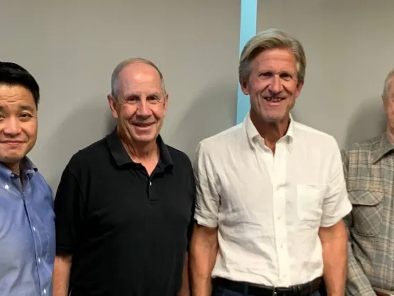 Photo of Jeff Pyun, Dennis Lichtenberger, Robert Norwood and Richard Glass 