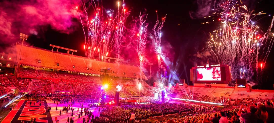 Fireworks at Graduation