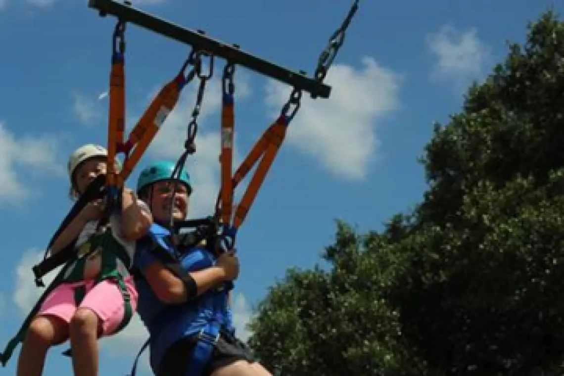Rorie ziplining