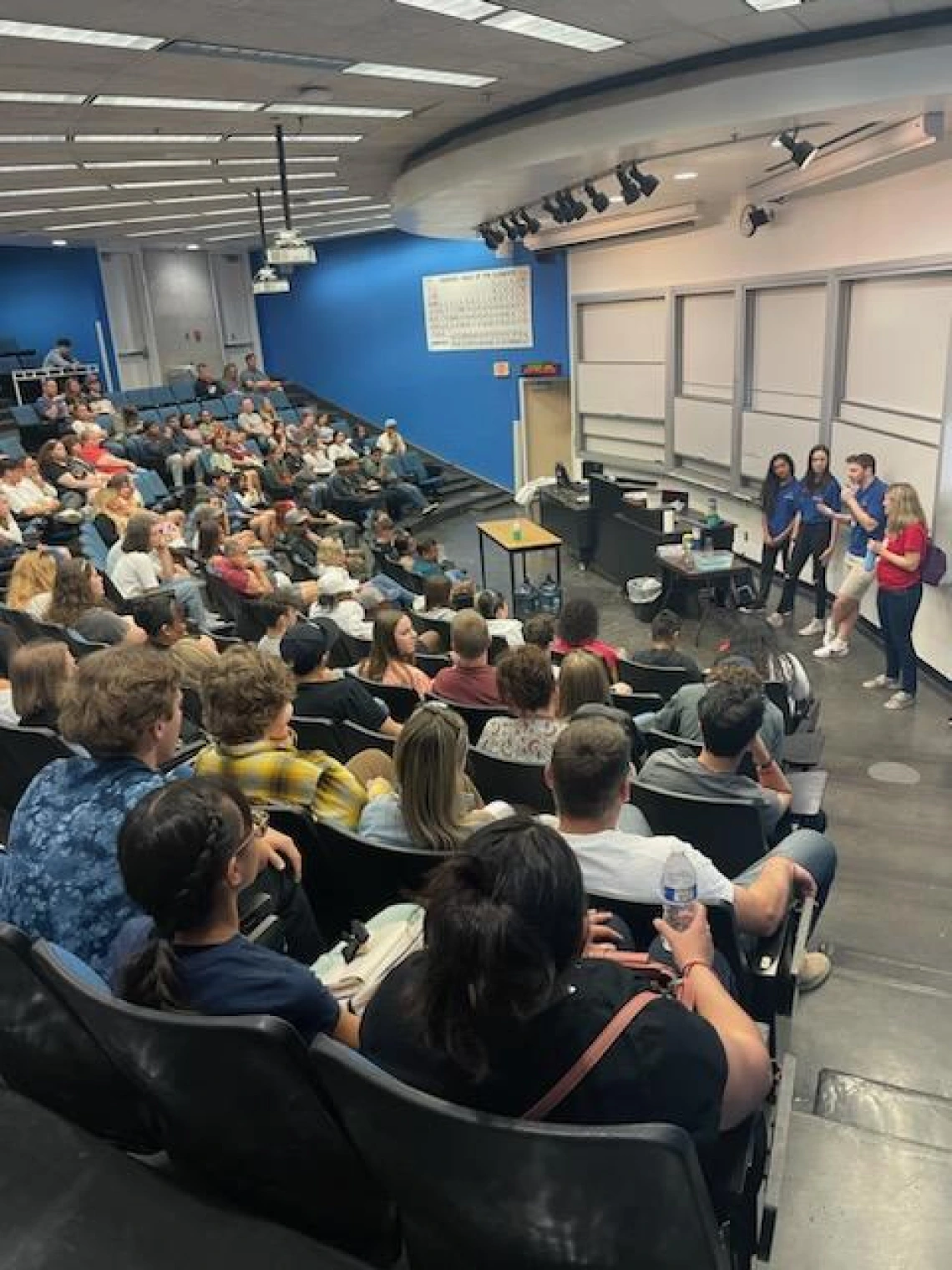 Fans watch as the chemistry magic show plays out on stage