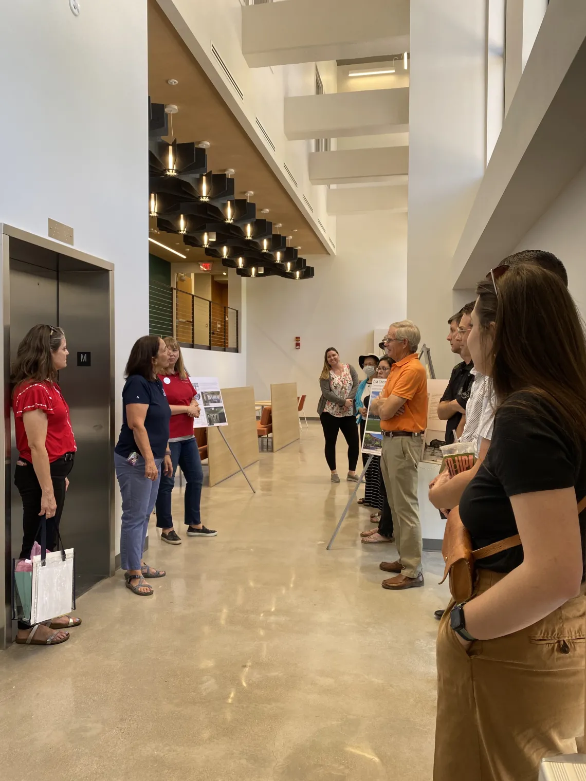 Photo taken during the Chemistry and the Commons open house