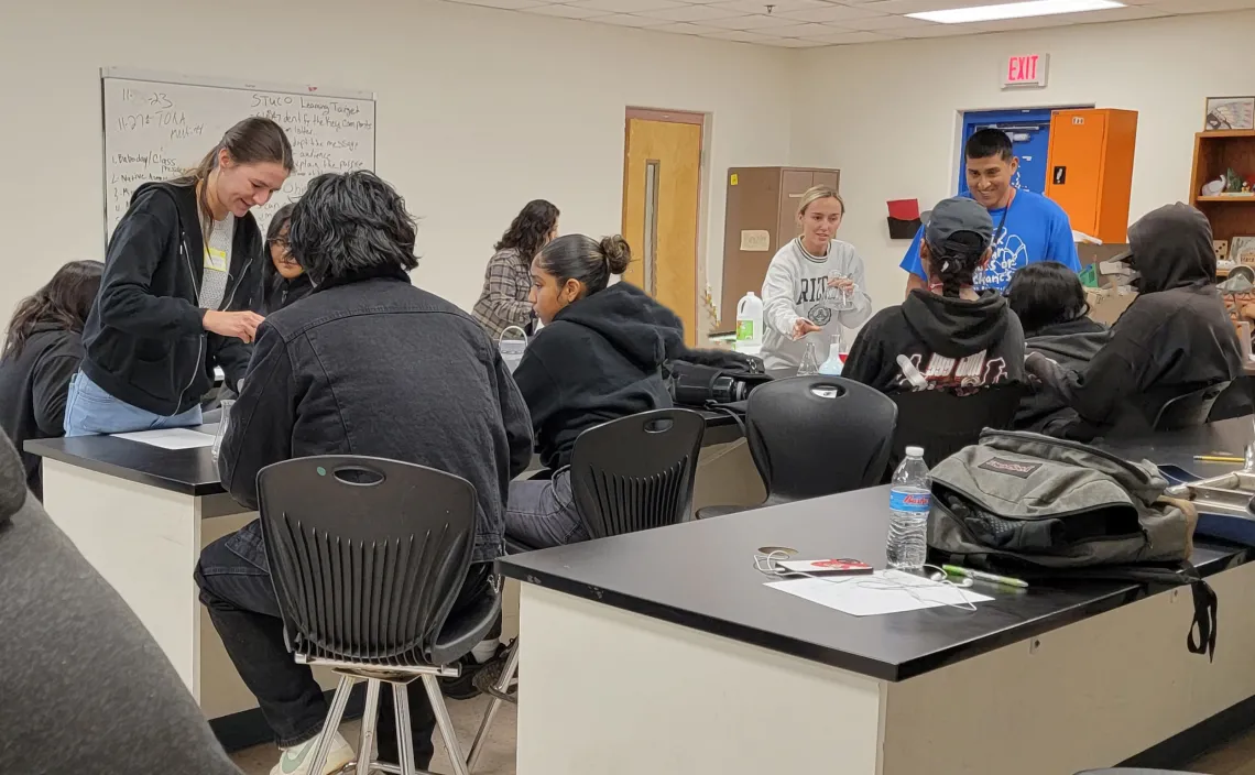 CBC graduate students at Baboquivari High School