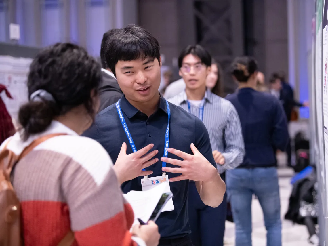 Sean Chen attending Biophysical Meeting in 2024