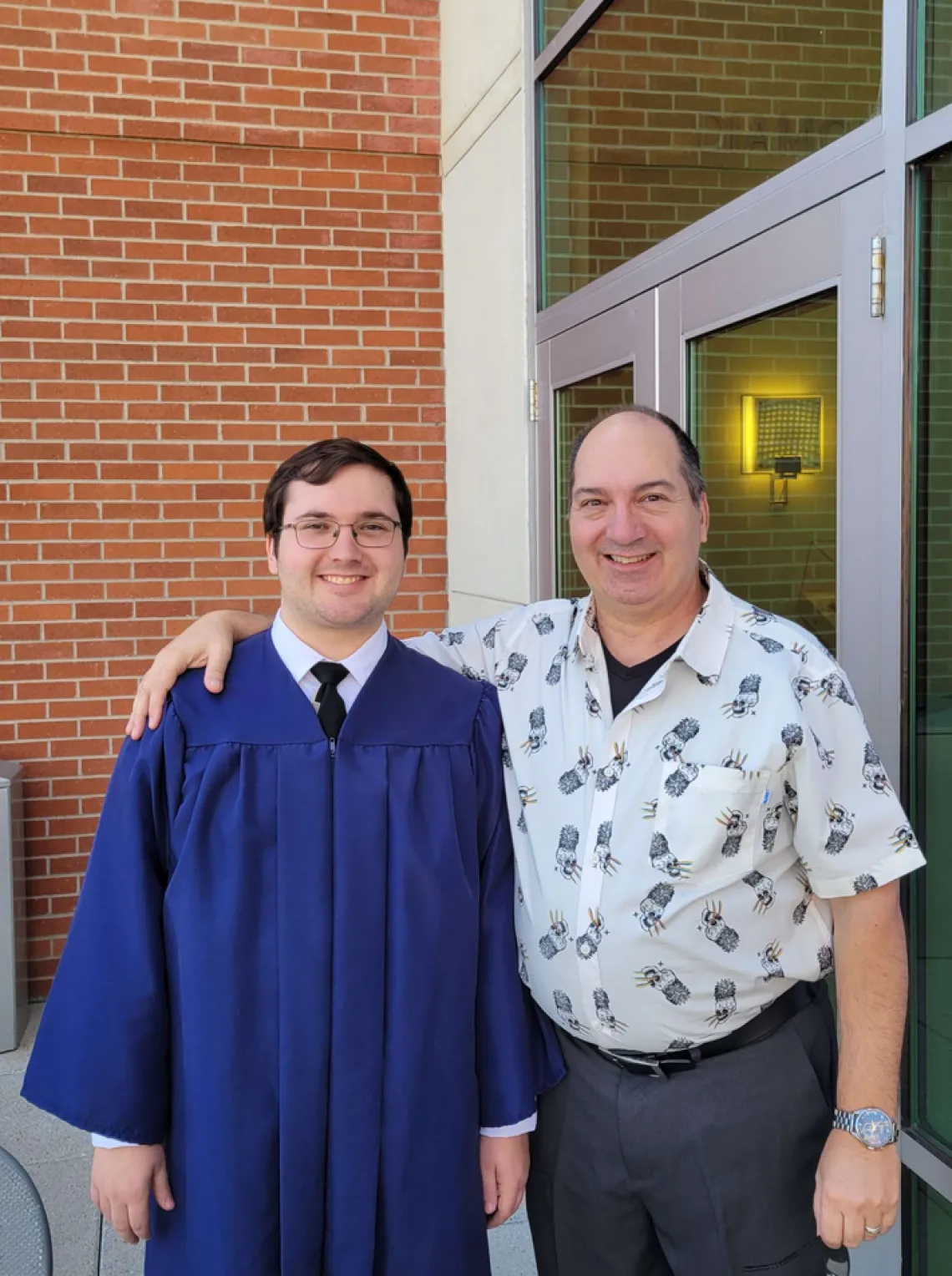 Daniel and Anthony Ventrone standing together smiling