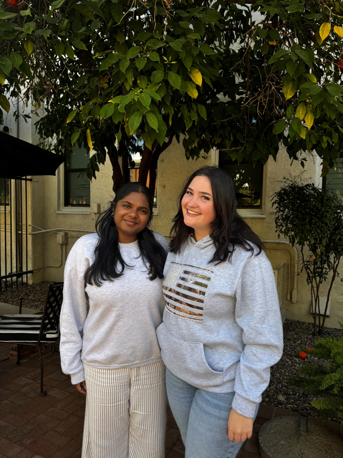 Photo of CBC Students Rose Kinkade and Tvisha Vijayakumar