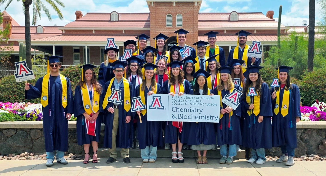 2025 CBC Graduate group photo in front of Old Main