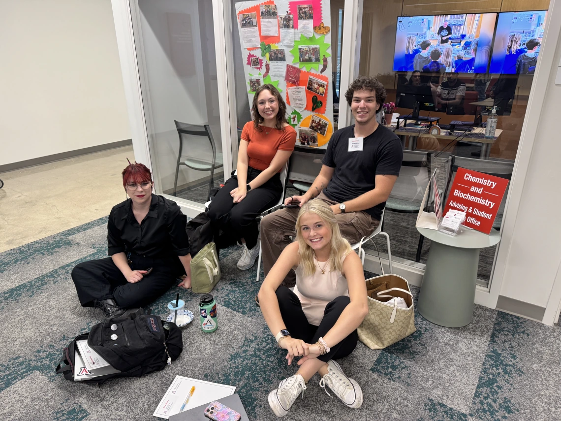 Grad Students KC Levandoski, Madelyn Friel, Seth Larger, Kate Kesler