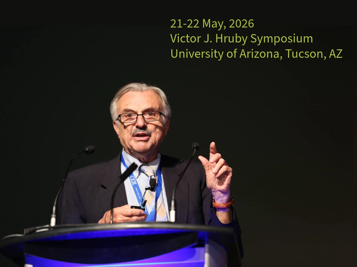 Photo of Dr. Victor J. Hruby at the 2017 APS Symposium Whistler BC