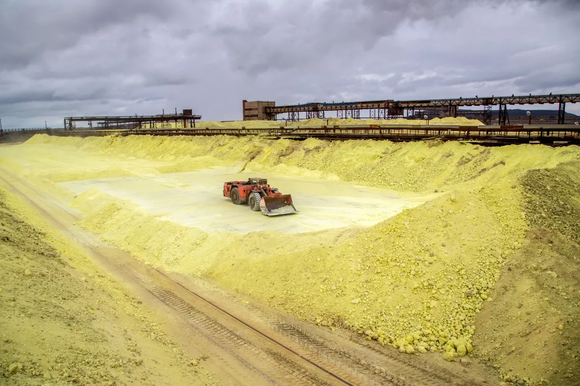 Mounds of Yellow Sulfur