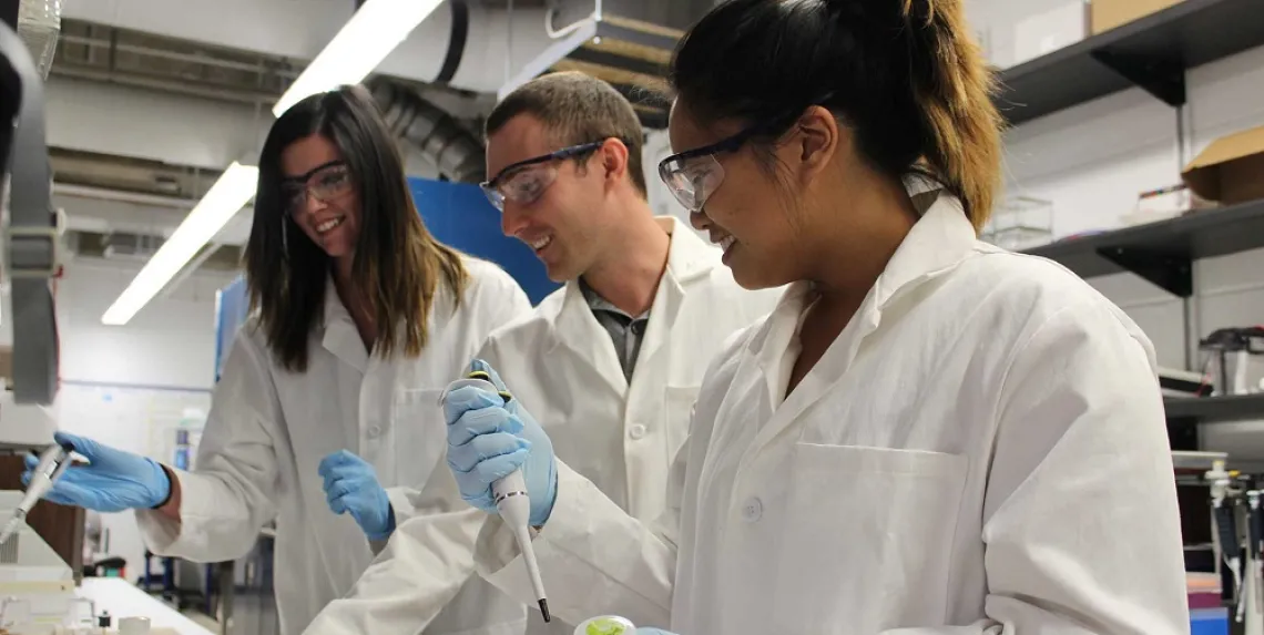 Photo of people in a science lab