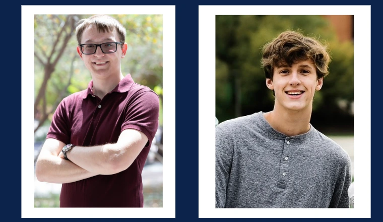 CBC Undergraduates Caleb Konecek and Luke Fasse