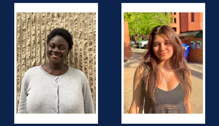 CBC Undergraduates Abena Oduro-Gyaminah and Jennifer Dominy