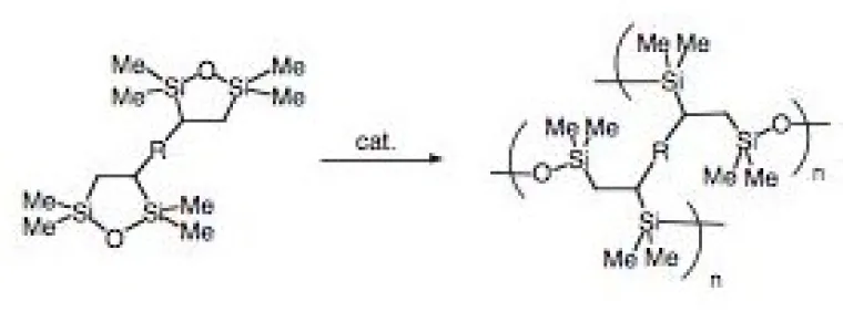 Solvent-free non-shrinking sol-gels based on ring opening polymerizations of disilacyclopentane groups produce little volatile organic contaminants (VOC’s).