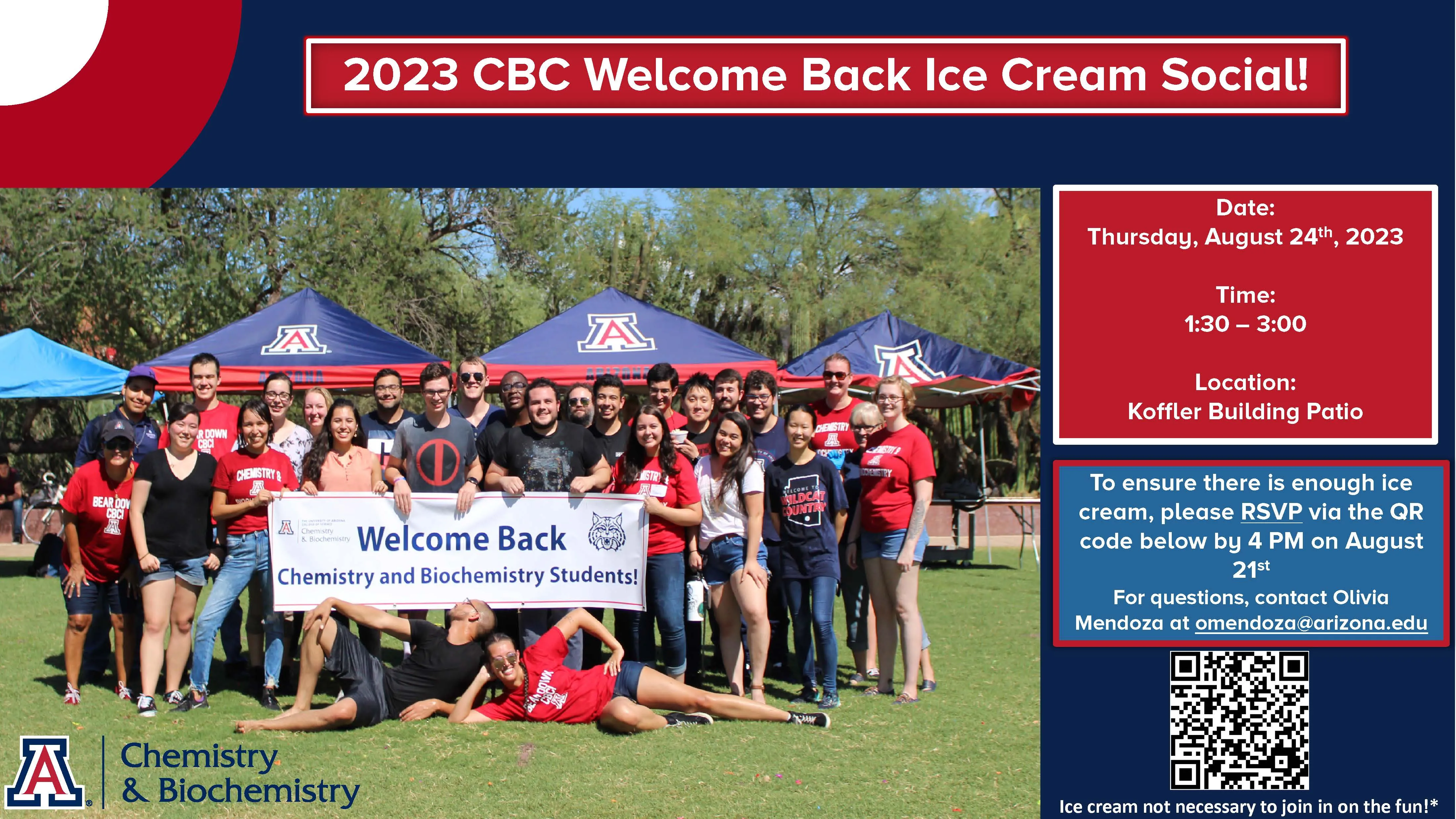 2023 Welcome Back Ice Cream Social Flyer