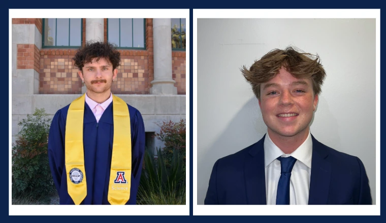 CBC Undergraduates Kai Walsh and Jaden Todd-Nelson