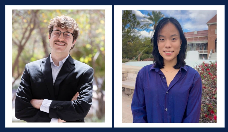 CBC Undergraduates Tyler Martinez and Ika Lin