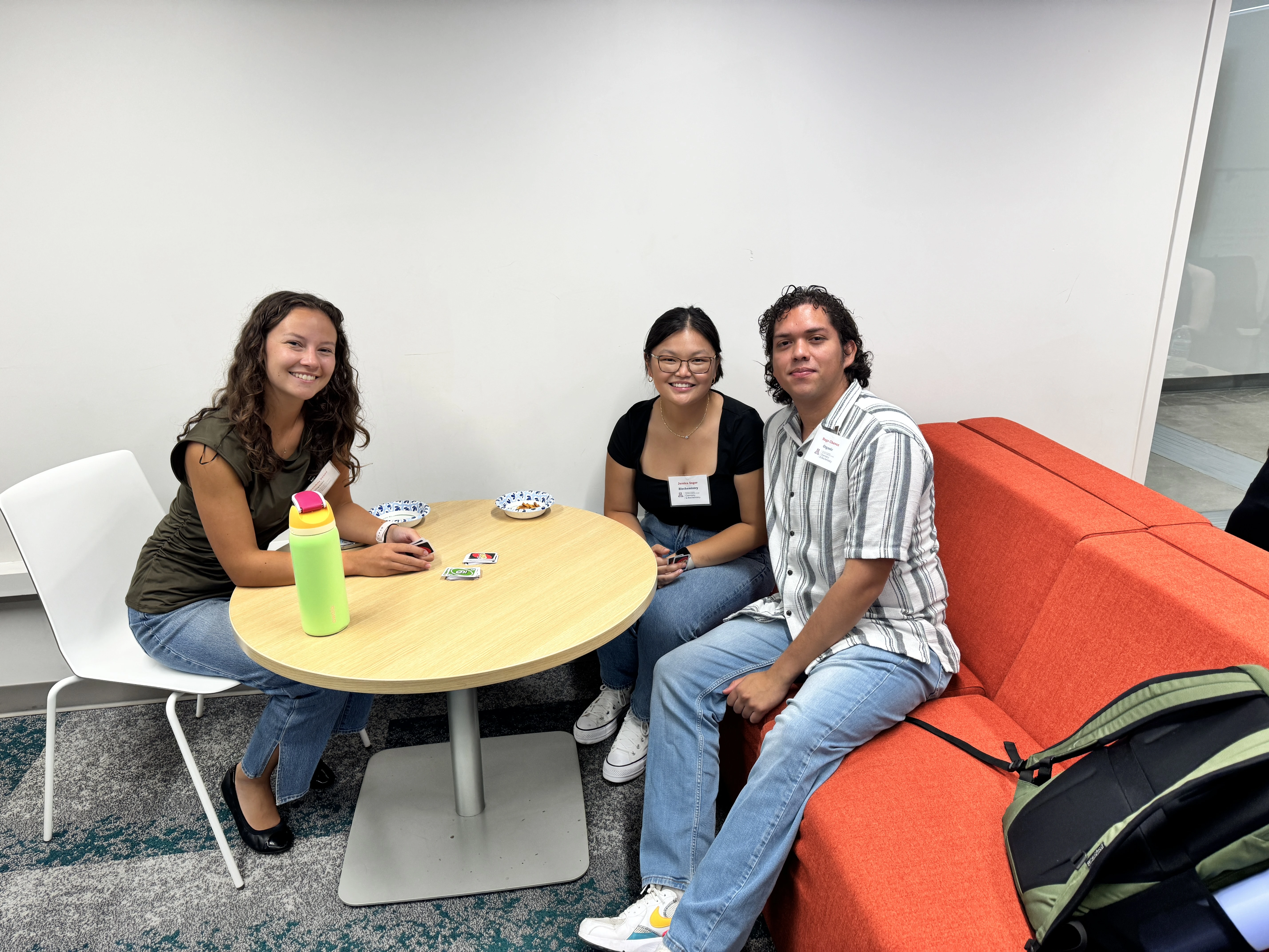 Grad Students Lexi Evans, Jessica Sagar, Hugo Chavez