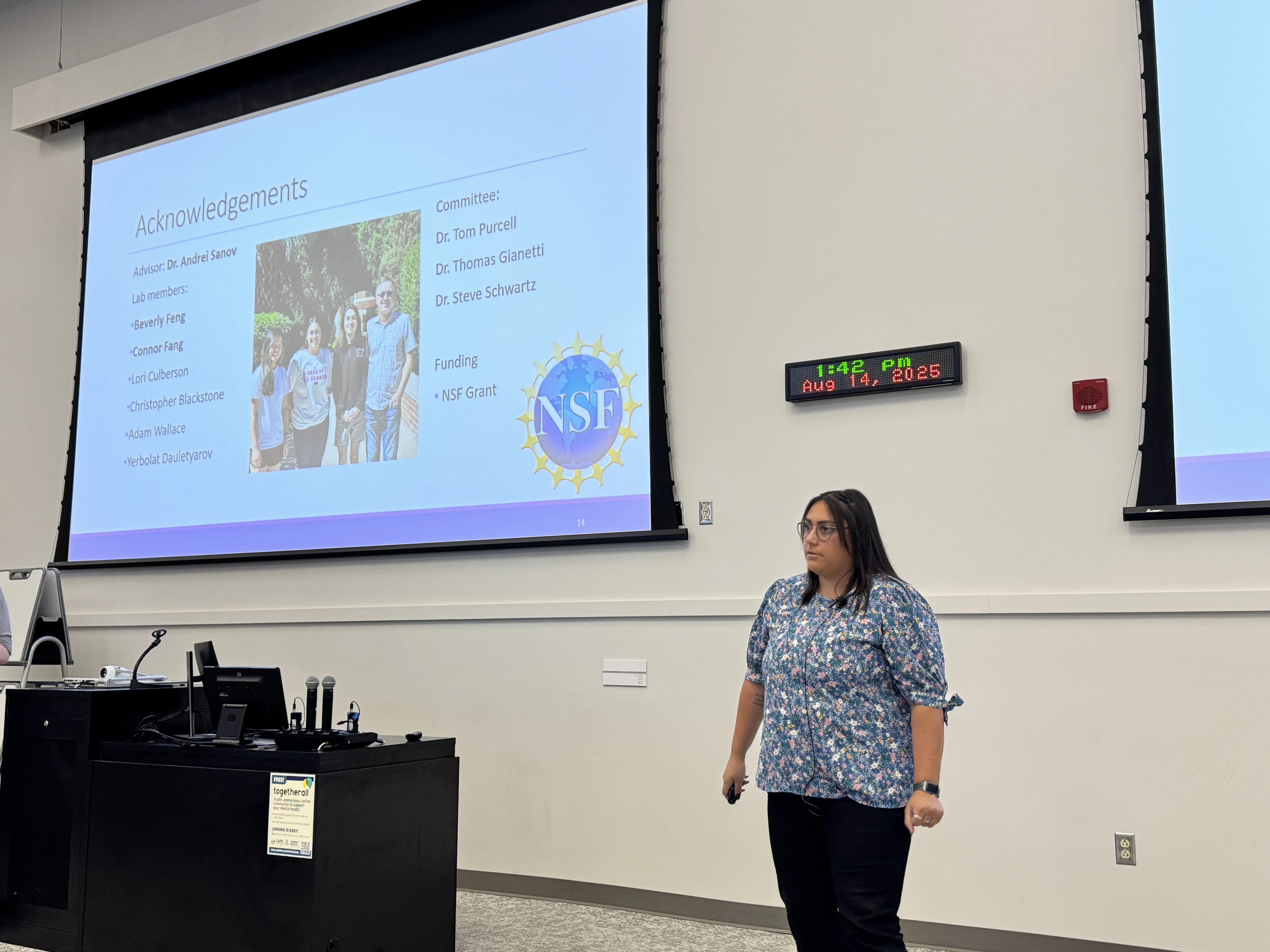 Presenter Sydney Cordova