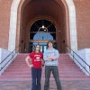 Photo of Natalie Rawlings and Chase Valentine in front of Old Main